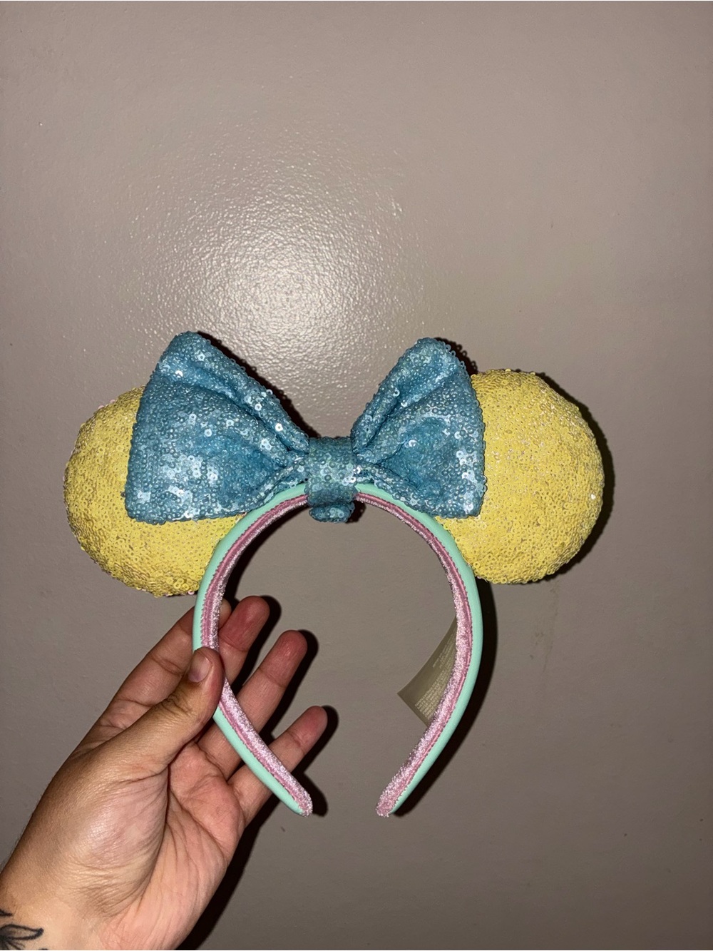 Pastel sequin Minnie ears